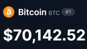 BITCOIN OVER $70000 NOW