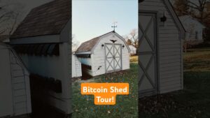 Tour My Home Bitcoin Mining Shed in 3 Minutes! #bitcoin #crypto #cryptomining