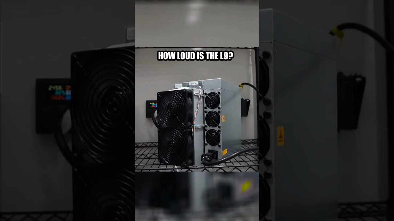 How LOUD is the Bitmain Antminer L9 DOGE Miner? #shorts #dogecoin #crypto