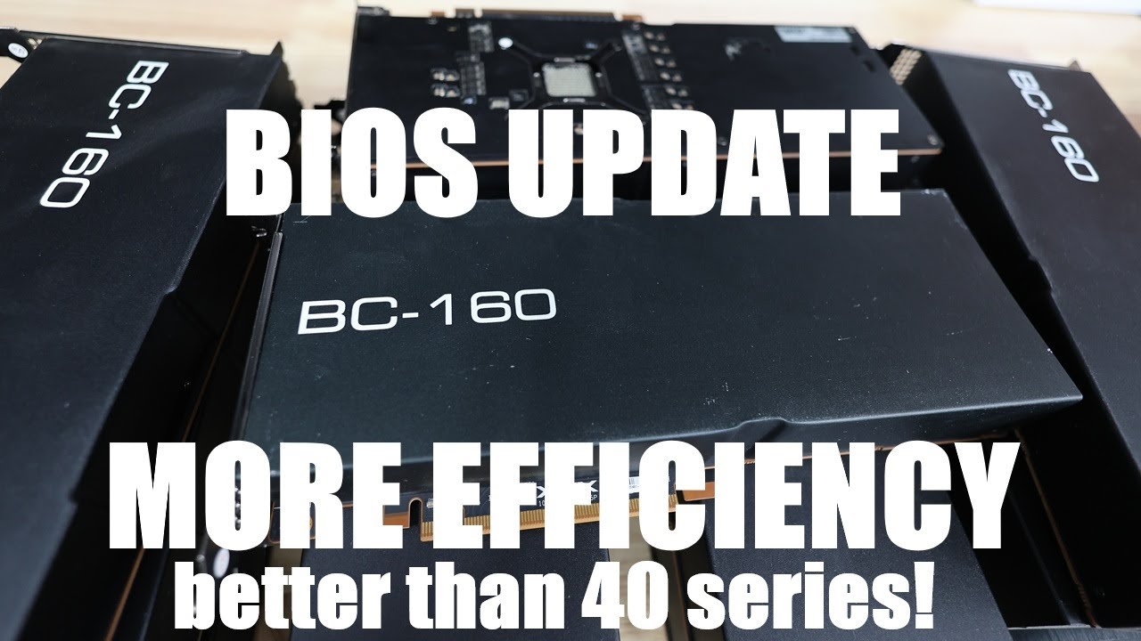 How to BIOS Update the BC-160 Mining Card for more EFFICIENCY!