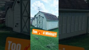 Is it Too Hot about for Bitcoin Mining?! #short #bitcoin #shed