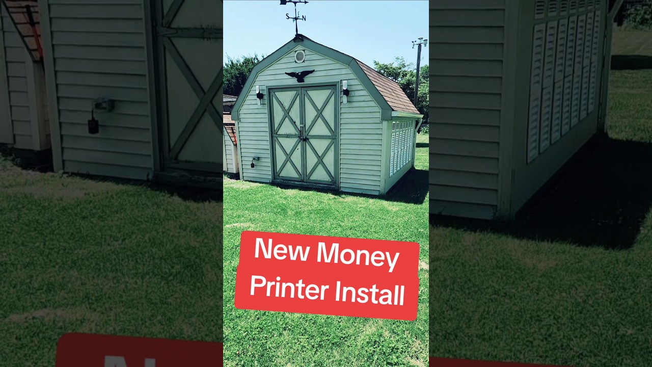 New Money Printer Install Day! #shorts #bitcoin #crypromining